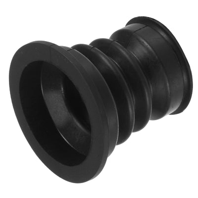 Harfington Washing Machine Drain Pipe Seal Silicone Sealing Plug Ring 46mm Black