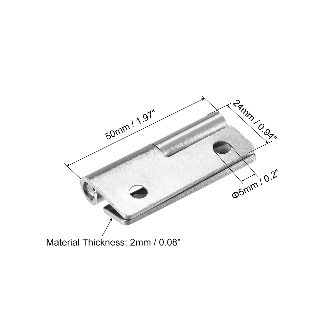 Harfington Lift Off Hinge, 304 Stainless Steel Detachable Slip Joint Flag Hinge