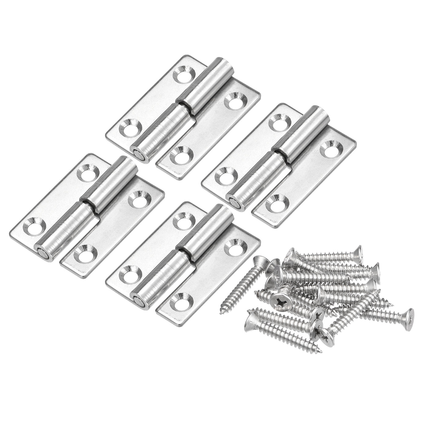 uxcell Uxcell Lift Off Hinge, 2" 304 Stainless Steel Left Detachable Flag Hinges 4pcs