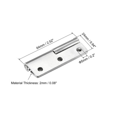 Harfington Lift Off Hinge 304 Stainless Steel Detachable Slip Joint Flag Hinge