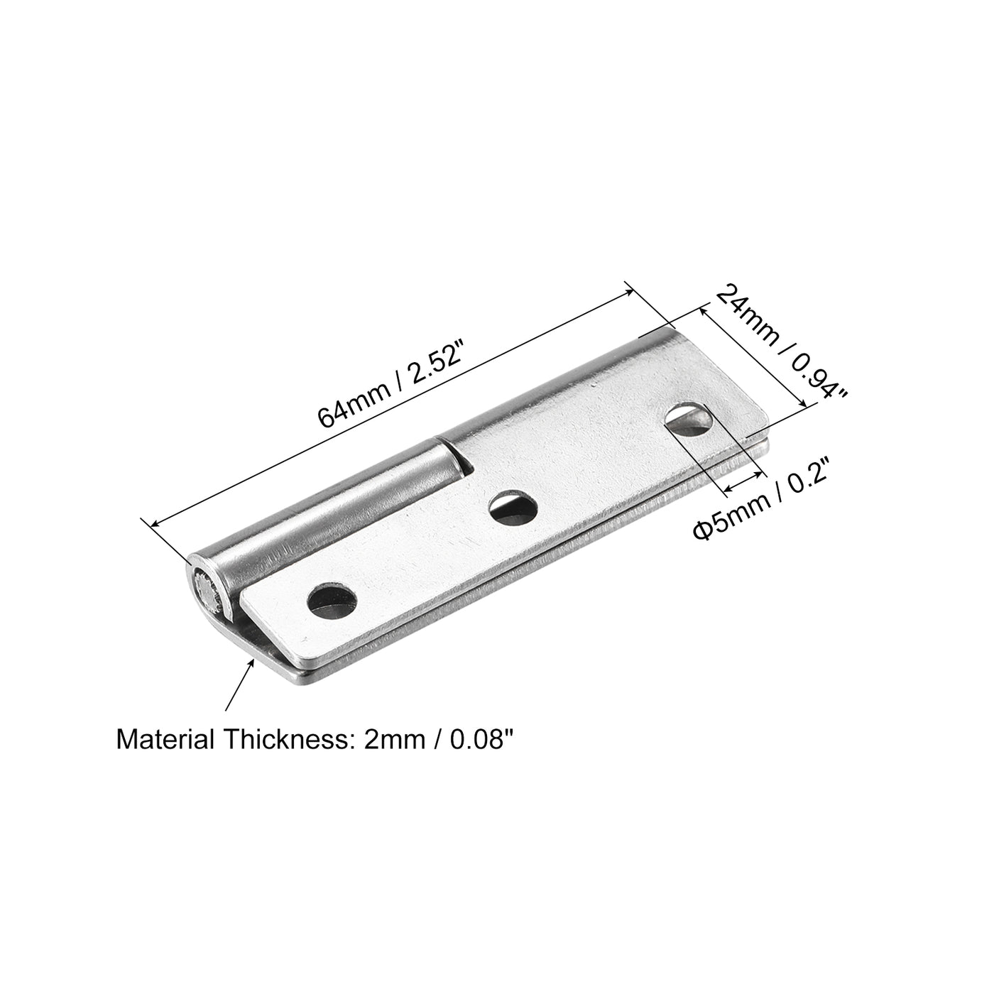 Harfington Lift Off Hinge 304 Stainless Steel Detachable Slip Joint Flag Hinge