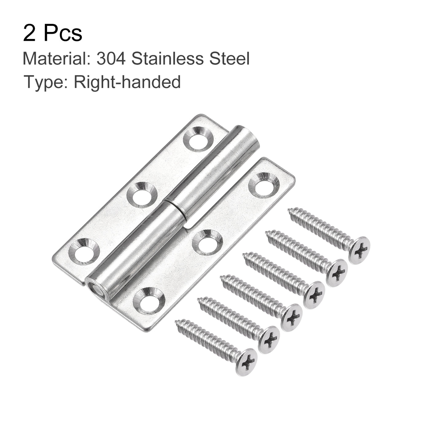 Harfington Lift Off Hinge, 304 Stainless Steel Slip Joint Flag Hinge