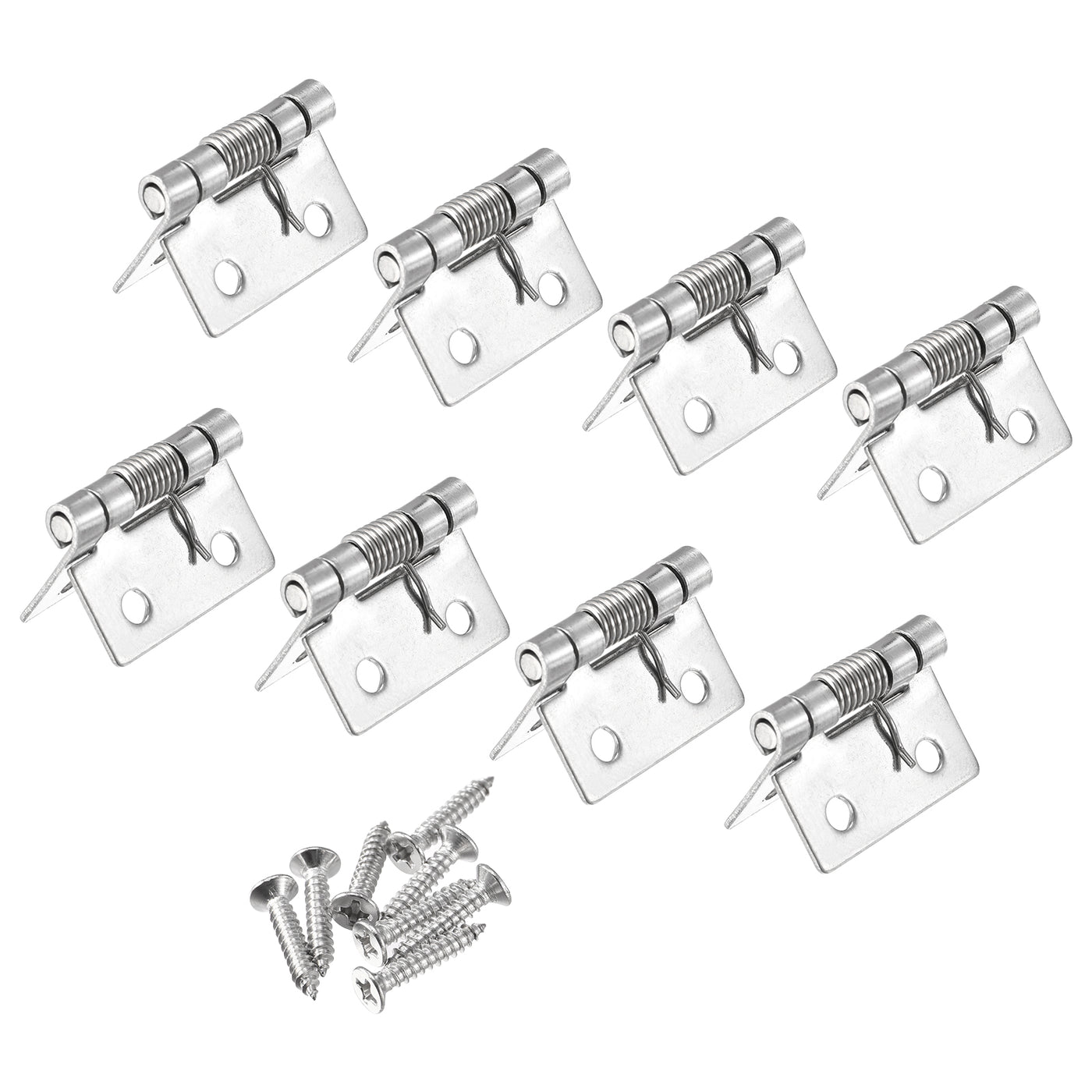 Harfington Spring Loaded Hinges Stainless Steel Self Closing Hinge for Cabinet