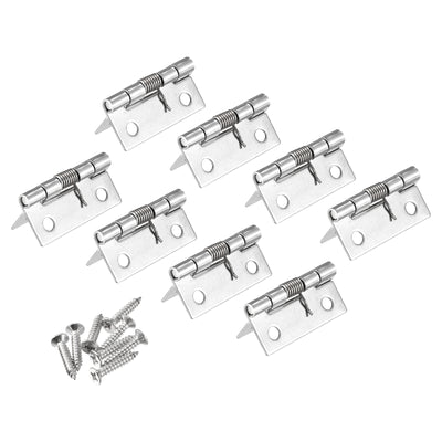 Harfington Spring Loaded Hinges Stainless Steel Self Closing Hinge for Cabinet