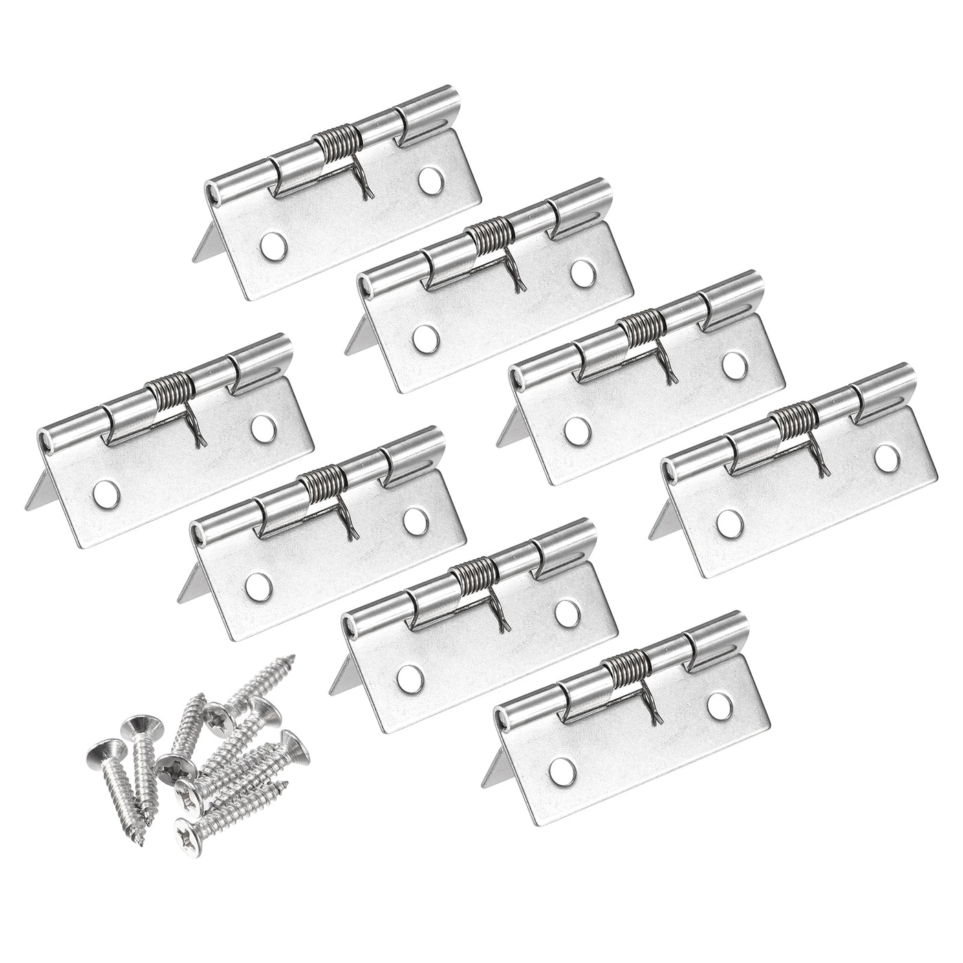 Harfington Spring Loaded Hinges Stainless Steel Self Closing Hinge for Cabinet