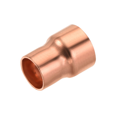 Harfington Copper Reducing Coupling Fitting with Sweat End, 1/2 x 5/8 Inch ID for HVAC Refrigeration Adapter