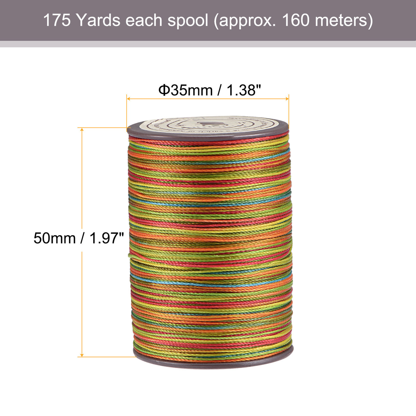 Harfington Thin Waxed Thread Dia Polyester Wax Coated Cord