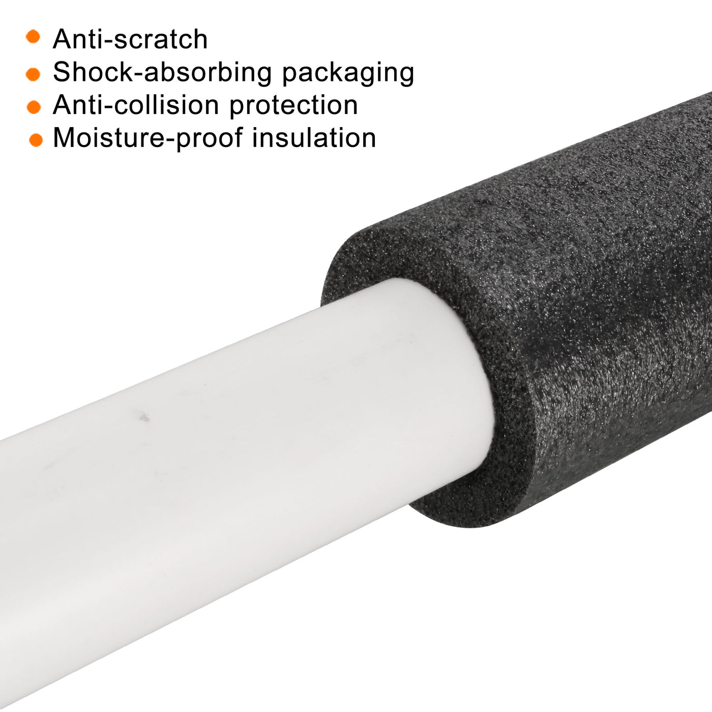 Harfington Foam Tube Sponge Protective Sleeve Heat Preservation Sleeve Pipe for Pipe Insulation