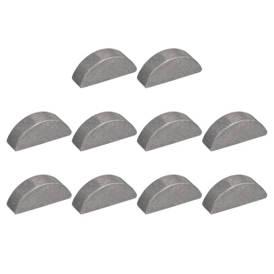 Harfington Uxcell Woodruff Keys, 10pcs Steel 5mm Width x 7.5mm Height x 19mm Diameter