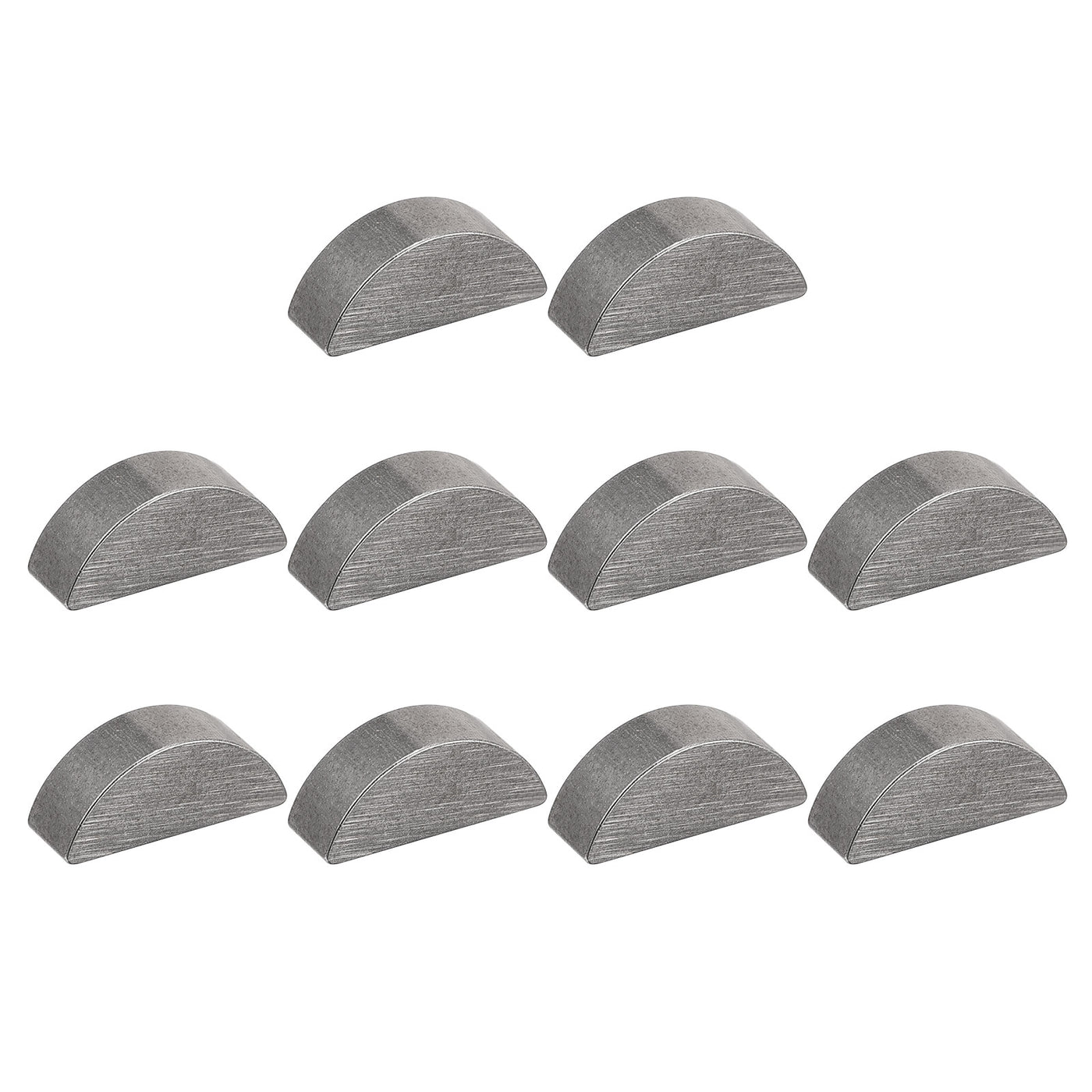 uxcell Uxcell Woodruff Keys, 10pcs Steel 5mm Width x 6.5mm Height x 16mm Diameter