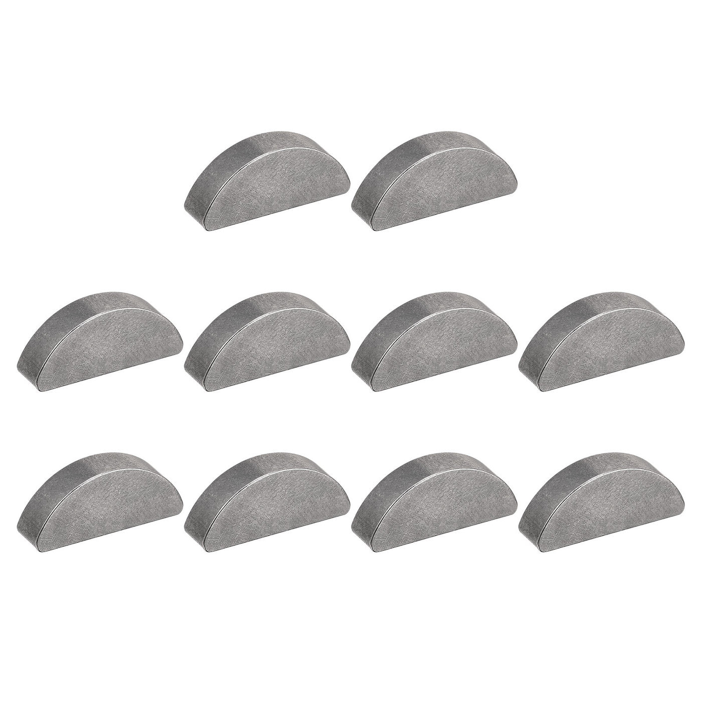 uxcell Uxcell Woodruff Keys, 10pcs Steel 5mm Width x 9mm Height x 22mm Diameter