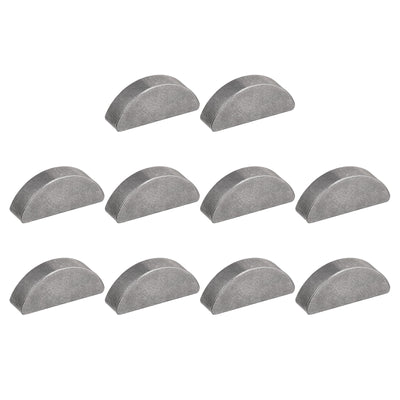 Harfington Uxcell Woodruff Keys, 10pcs Steel 5mm Width x 9mm Height x 22mm Diameter