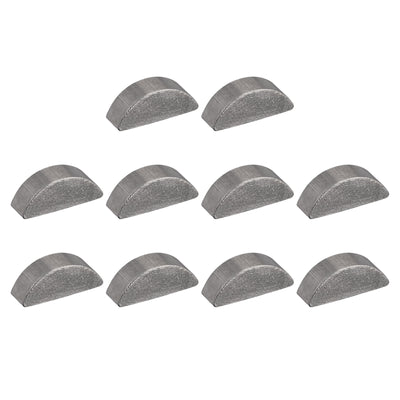 Harfington Uxcell Woodruff Keys, 25pcs Steel 4mm Width x 5mm Height x 13mm Diameter