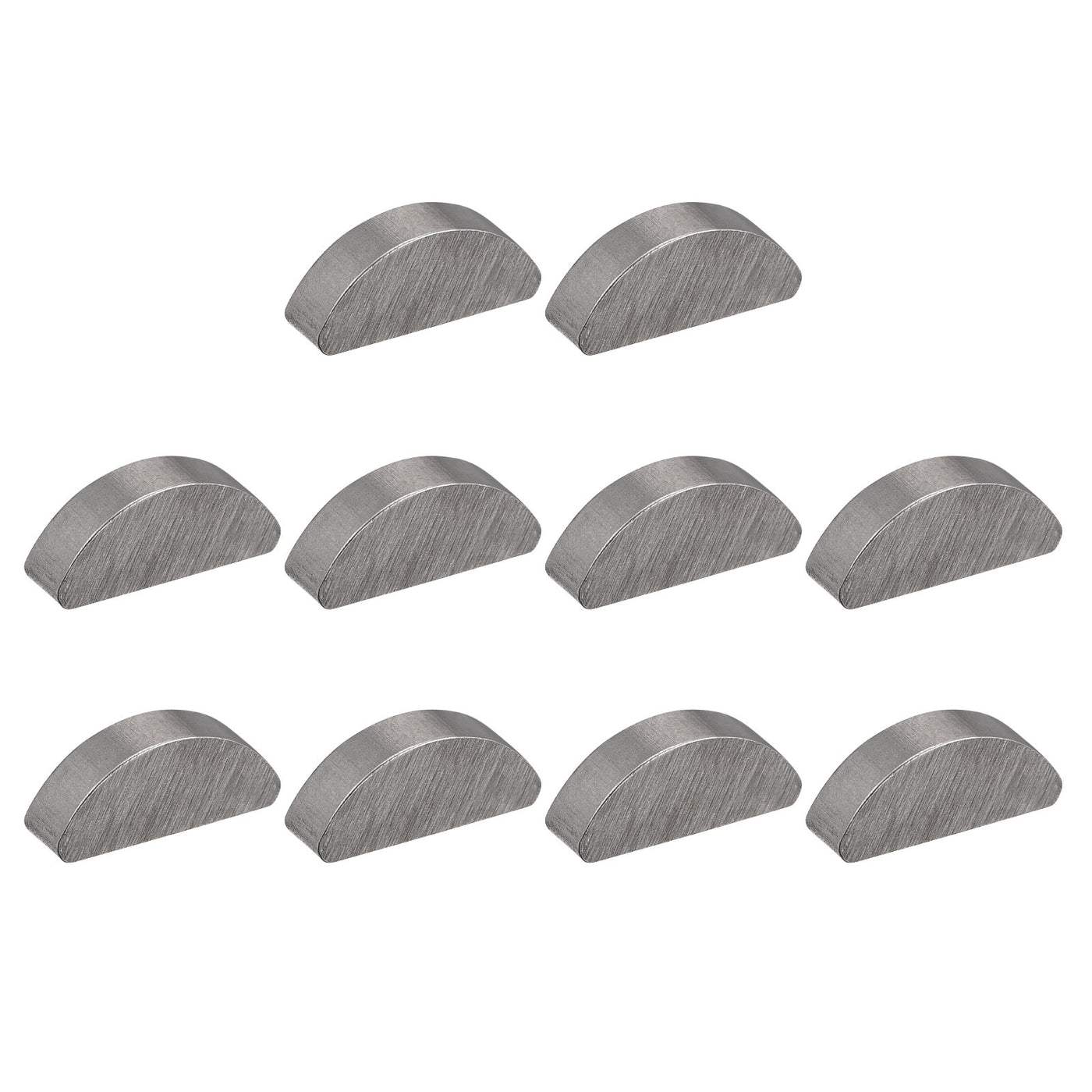 uxcell Uxcell Woodruff Keys, 10pcs Steel 4mm Width x 6.5mm Height x 16mm Diameter