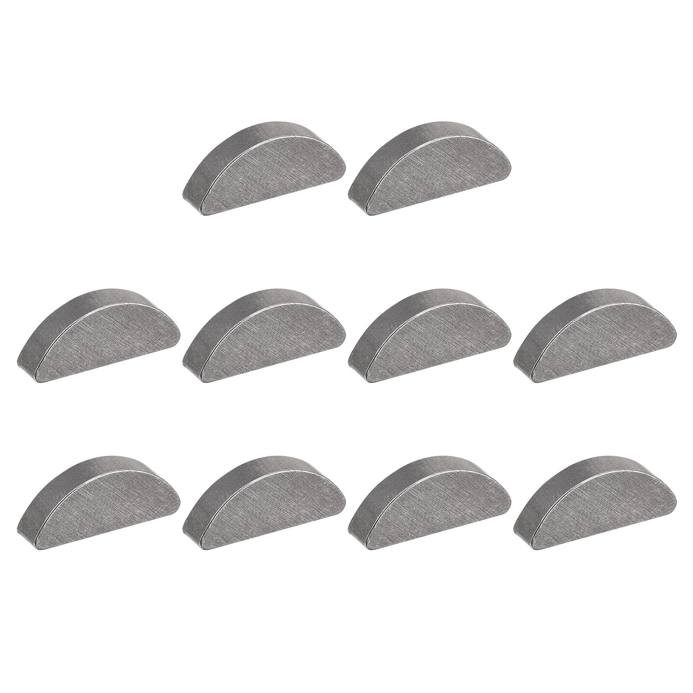 uxcell Uxcell Woodruff Keys, 10pcs Steel 4mm Width x 7.5mm Height x 19mm Diameter