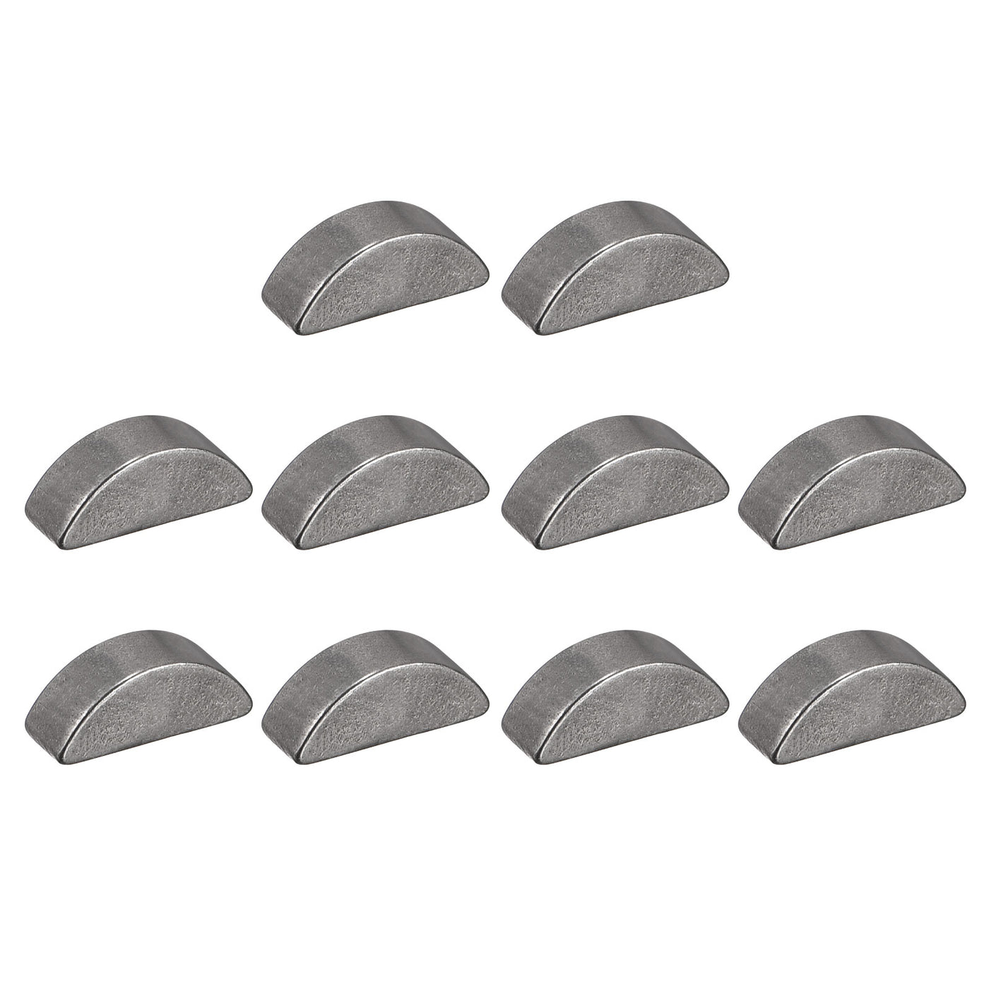 uxcell Uxcell Woodruff Keys, 10pcs Steel 3mm Width x 3.7mm Height x 10mm Diameter