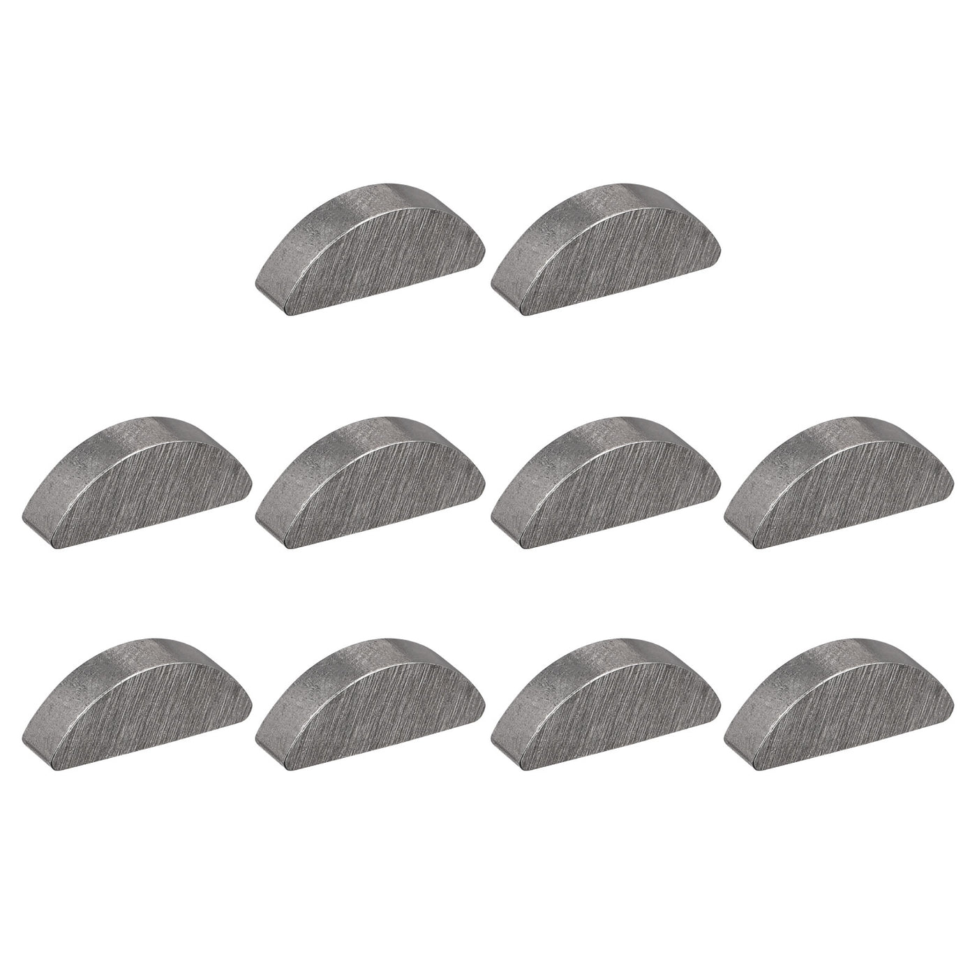 uxcell Uxcell Woodruff Keys, 10pcs Steel 3mm Width x 5mm Height x 13mm Diameter