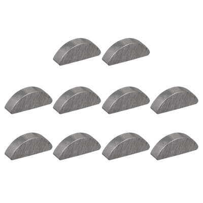 Harfington Uxcell Woodruff Keys, 10pcs Steel 3mm Width x 5mm Height x 13mm Diameter