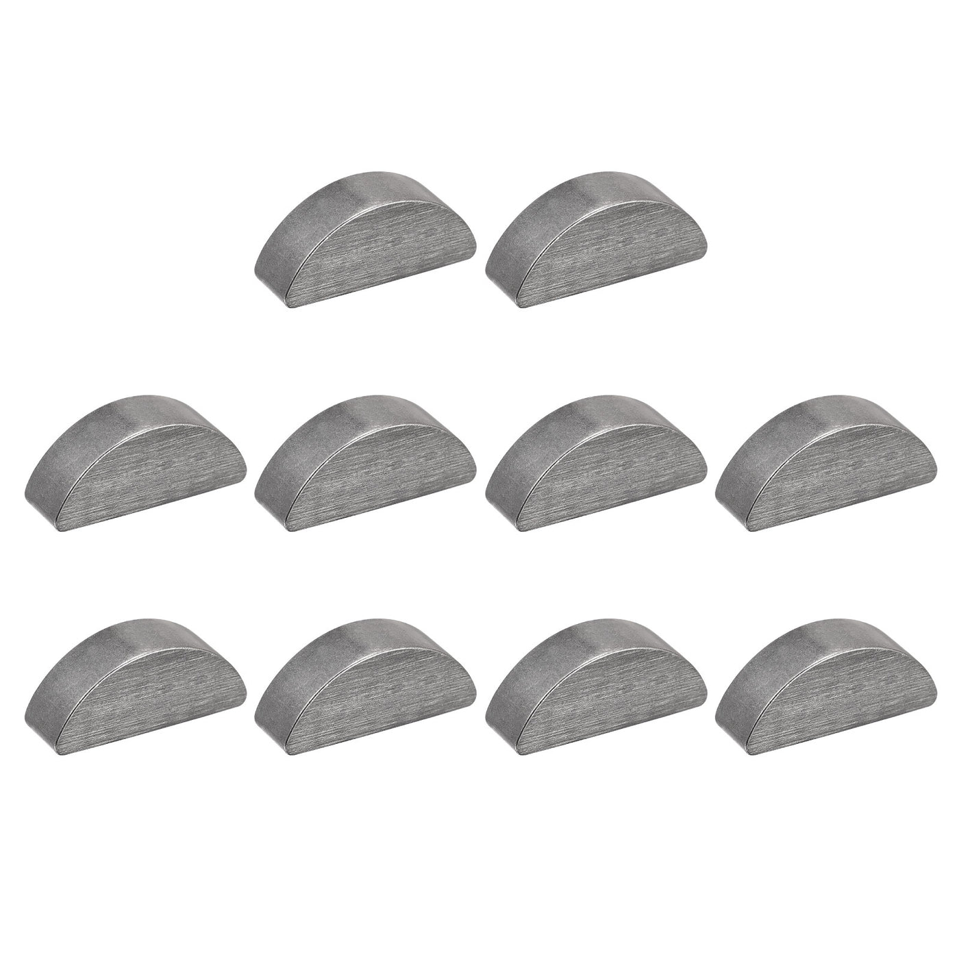 uxcell Uxcell Woodruff Keys, 10pcs Steel 6mm Width x 9mm Height x 22mm Diameter