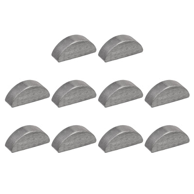 Harfington Uxcell Woodruff Keys, 10pcs Steel 6mm Width x 9mm Height x 22mm Diameter