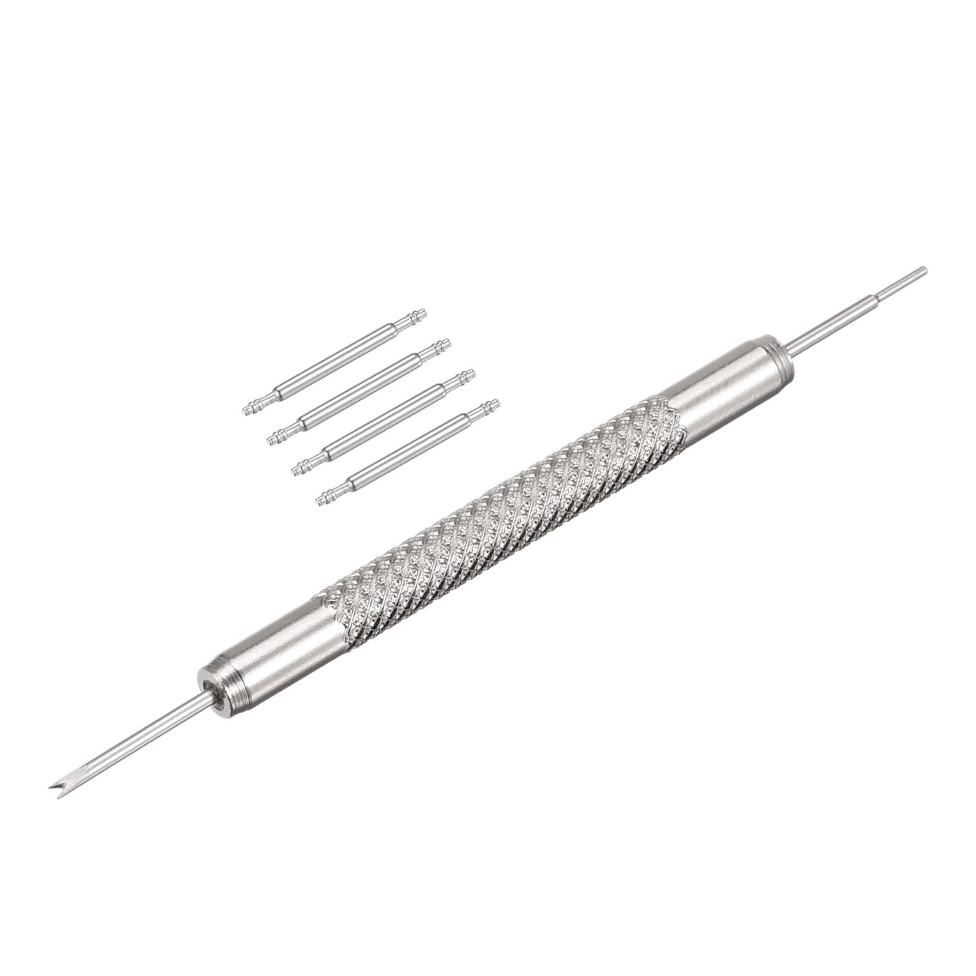 uxcell Uxcell Stainless Steel 15mm Watch Spring Bars 4Pcs with Dia 1.5mm Spring Bar Removal