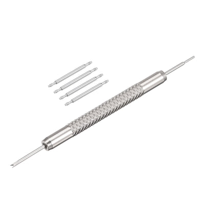 Harfington Uxcell Stainless Steel 17mm Watch Spring Bars 4Pcs with Dia 1.5mm Spring Bar Removal