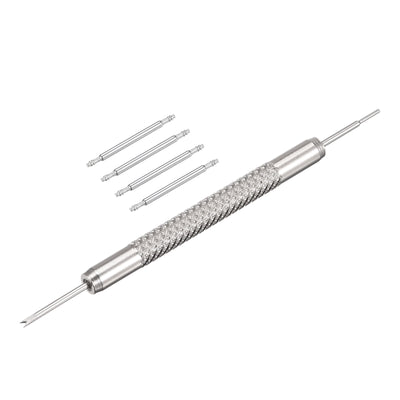 Harfington Uxcell Stainless Steel 18mm Watch Spring Bars 4Pcs with Dia 1.5mm Spring Bar Removal