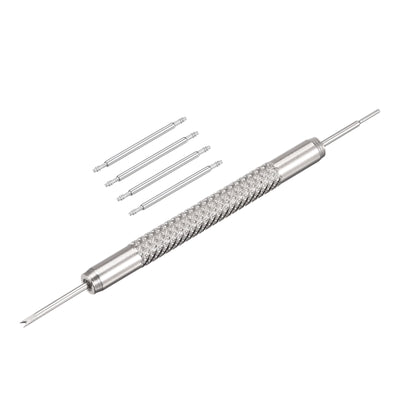 Harfington Uxcell Stainless Steel 22mm Watch Spring Bars 4Pcs with Dia 1.5mm Spring Bar Removal