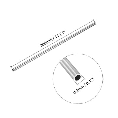 Harfington 304 Stainless Steel Tubing Seamless Straight Pipe Tubes