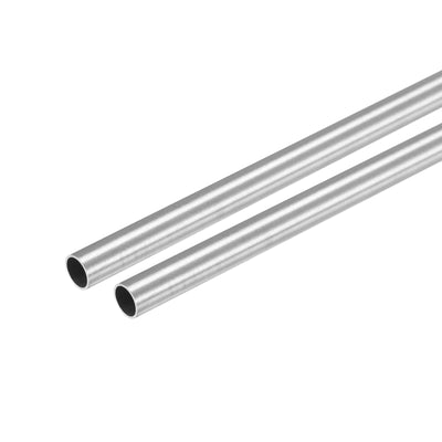 Harfington Uxcell 304 Stainless Steel Round Tube 6mm OD 0.4mm Wall Thickness 300mm Length 2 Pcs