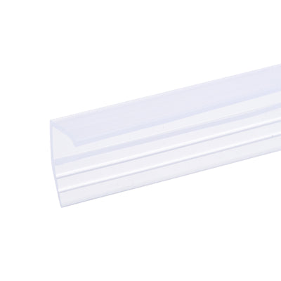 Harfington Frameless Glass Shower Door Sweep, Long, Type Door Bottom Side Seal Strip