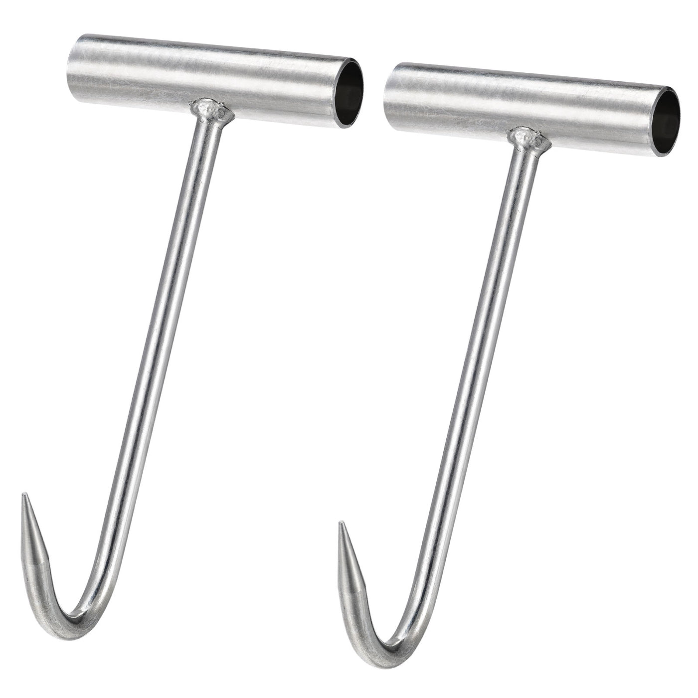 uxcell Uxcell 7.5" T-Handle Meat Boning Hook, Galvanized T Hooks for Kitchen Butcher Shop Restaurant 2Pcs