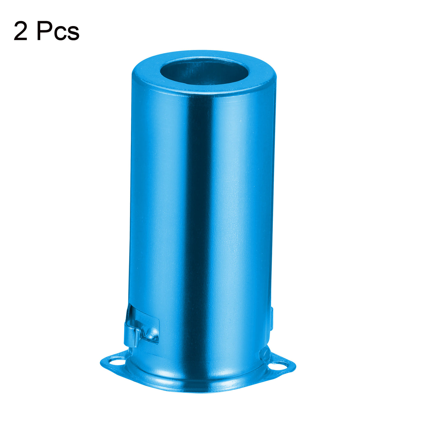 Harfington 9pin Ceramic Vacuum Tube Socket 53mm Aluminum Shield for 12AX7 12AU7 Tube Blue 2pcs