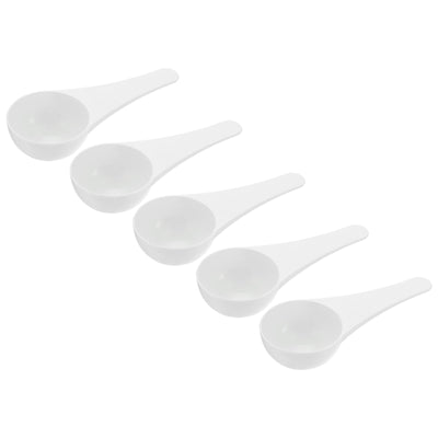 Harfington Micro Spoons 15 Gram Measuring Scoop Plastic Round Bottom Mini Spoon 15Pcs