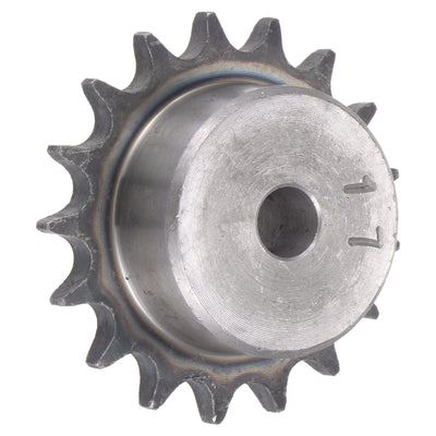 Harfington Uxcell 17 Teeth Sprocket Single Strand 1/2" Pitch, 12mm Bore Carbon Steel