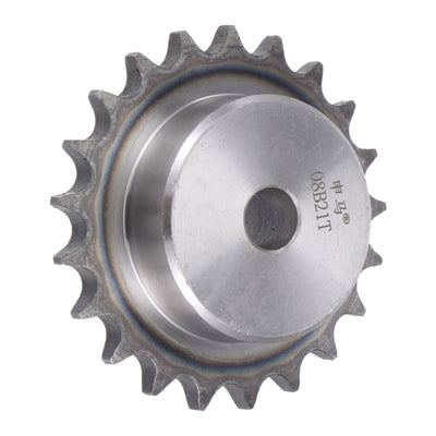 Harfington Uxcell 21 Teeth Sprocket Single Strand 1/2" Pitch, 14mm Bore Carbon Steel