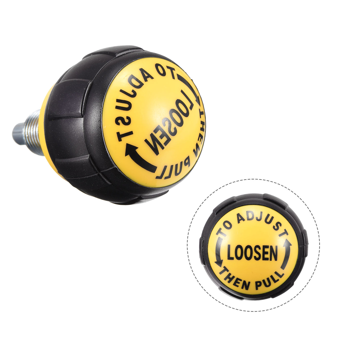 uxcell Uxcell M16 Fitness Adjustment Knob for Fitness Black Yellow