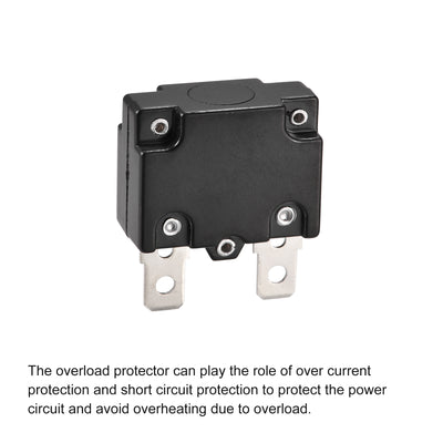 Harfington Circuit Overload Protector 5A AC125/250V DC32V Automatic Reset Thermal Circuit Breaker