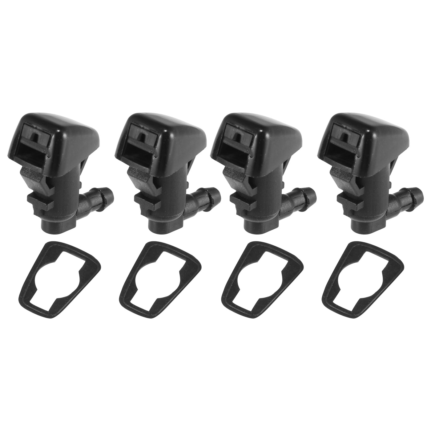 X AUTOHAUX Front Windshield Washer Nozzles Wiper Spray for Jeep Compass 2007-2010 Replaces 5303833AA 4pcs