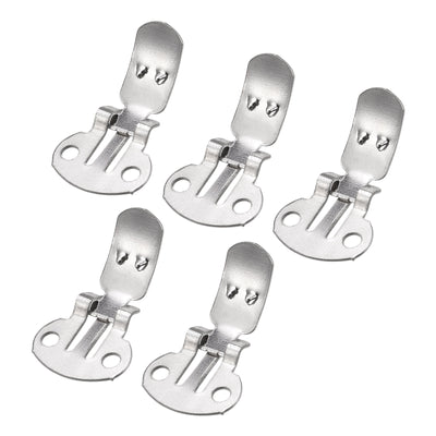 Harfington Uxcell Blank Shoe Clips 24.5mm x 14mm Iron for DIY Crafts Decoration Silver Tone 10 Pcs