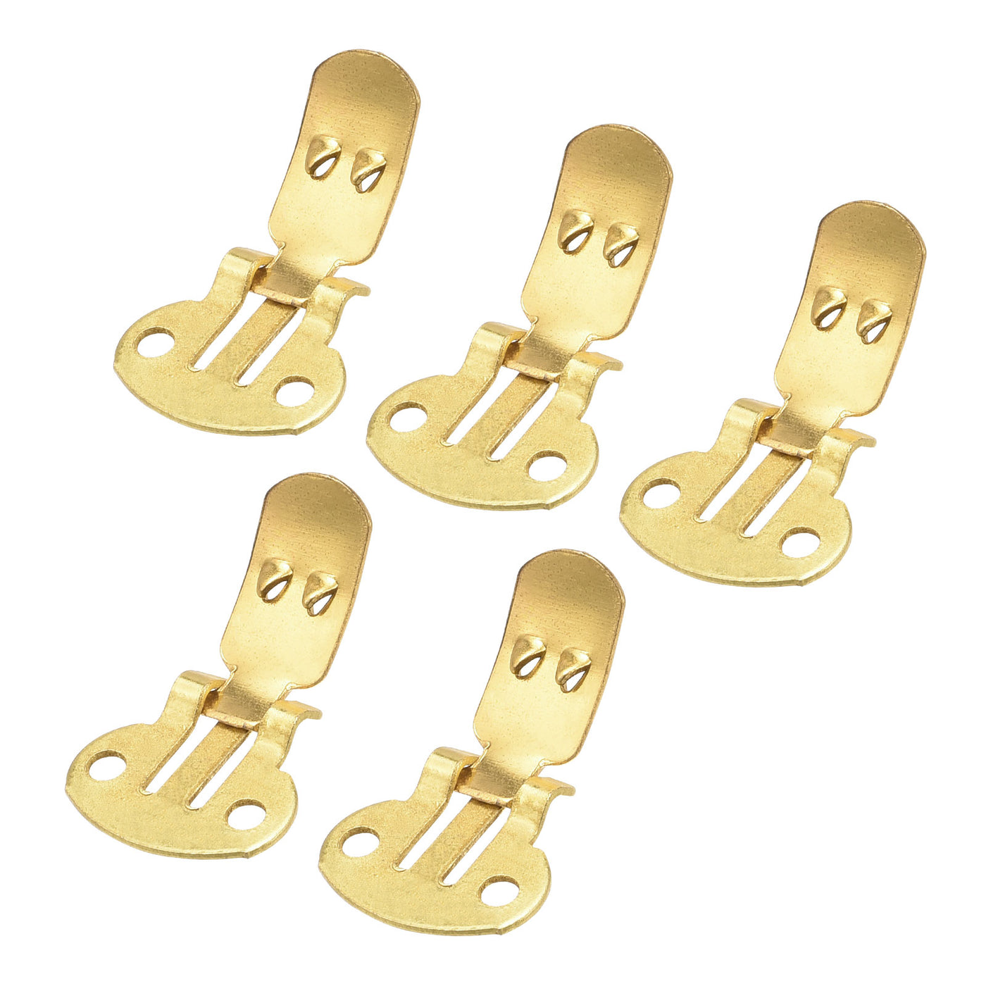 uxcell Uxcell Blank Shoe Clips 24mm x 14mm Iron for DIY Crafts Decoration Gold Tone 10 Pcs