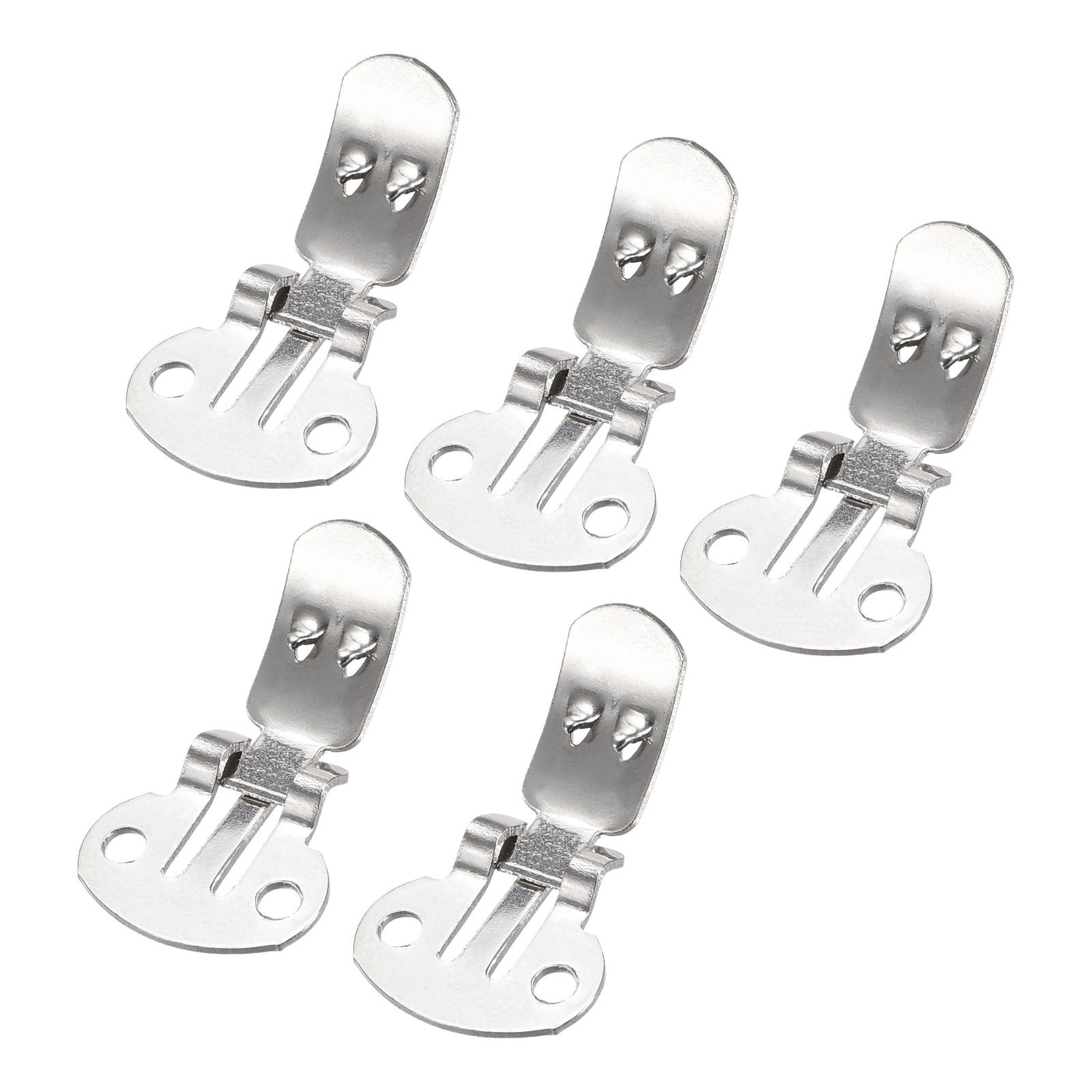 uxcell Uxcell Blank Shoe Clips 24.5mm x 14mm Stainless Steel for DIY Crafts Silver Tone 10 Pcs