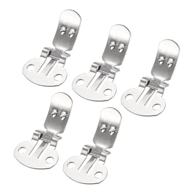 Harfington Uxcell Blank Shoe Clips 24.5mm x 14mm Stainless Steel for DIY Crafts Silver Tone 10 Pcs