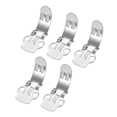 Harfington Uxcell Blank Shoe Clips 29mm x 14mm Iron for DIY Crafts Decoration Silver Tone 10 Pcs