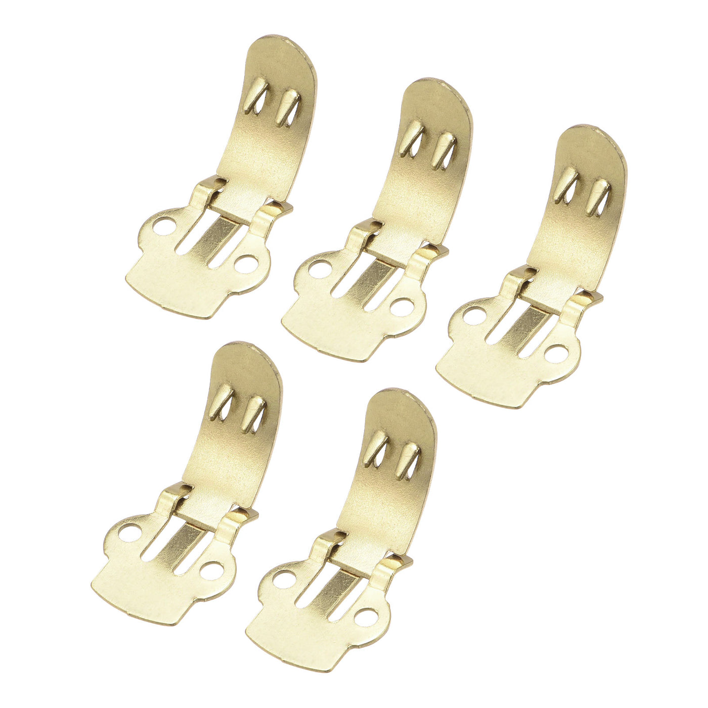 uxcell Uxcell Blank Shoe Clips 28mm x 14mm Iron for DIY Crafts Decoration Gold Tone 20 Pcs