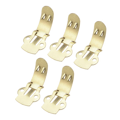 Harfington Uxcell Blank Shoe Clips 28mm x 14mm Iron for DIY Crafts Decoration Gold Tone 20 Pcs