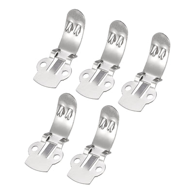 Harfington Uxcell Blank Shoe Clips 30mm x 14mm Stainless Steel for DIY Crafts Silver Tone 10 Pcs