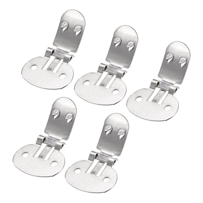 Harfington Uxcell Blank Shoe Clips 31mm x 19.5mm Iron for DIY Crafts Decoration Silver Tone 10 Pcs