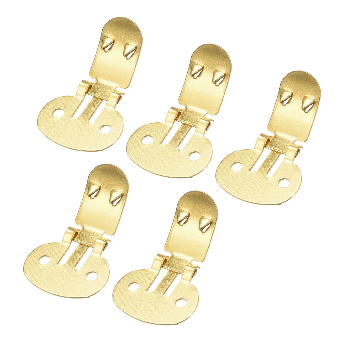 uxcell Uxcell Blank Shoe Clips 31mm x 19.5mm Iron for DIY Crafts Decoration Gold Tone 10 Pcs