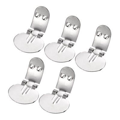 Harfington Uxcell Blank Shoe Clips 30mm x 19.5mm Iron for DIY Crafts Decoration Silver Tone 20 Pcs